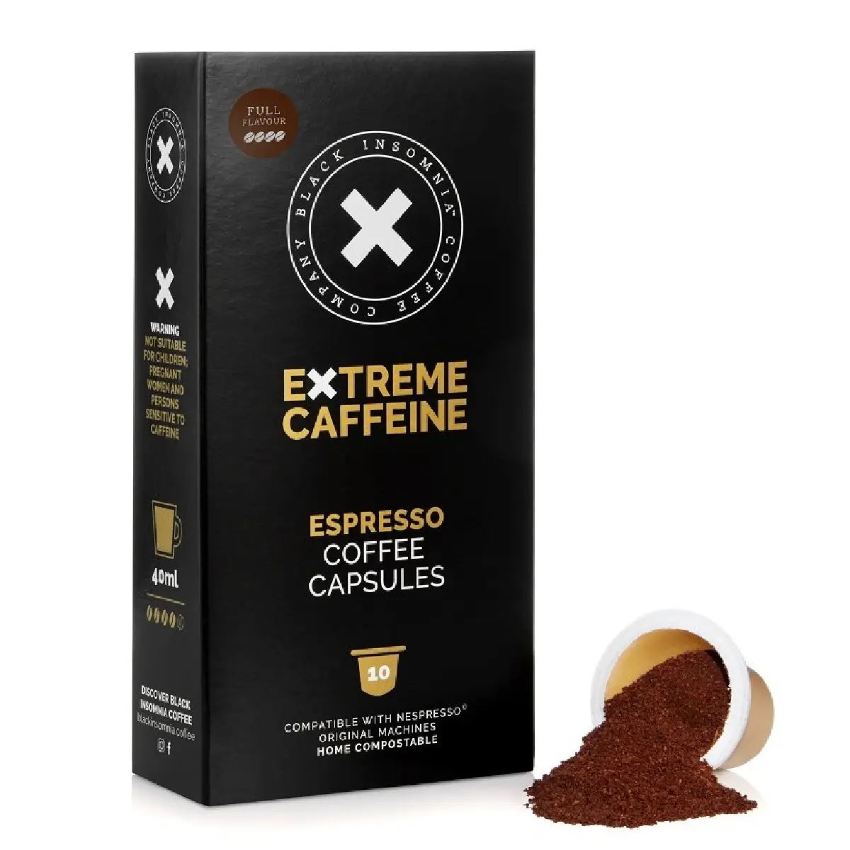 Black Insomnia - Cápsulas Nespresso compatibles 10 U